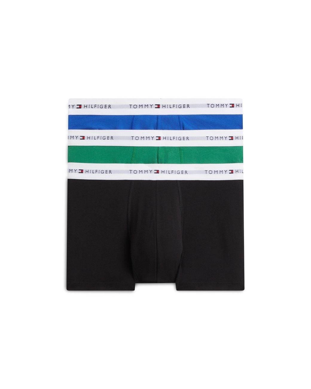 Tommy Hilfiger Black 3-Pack Logo Waistband Trunks for men