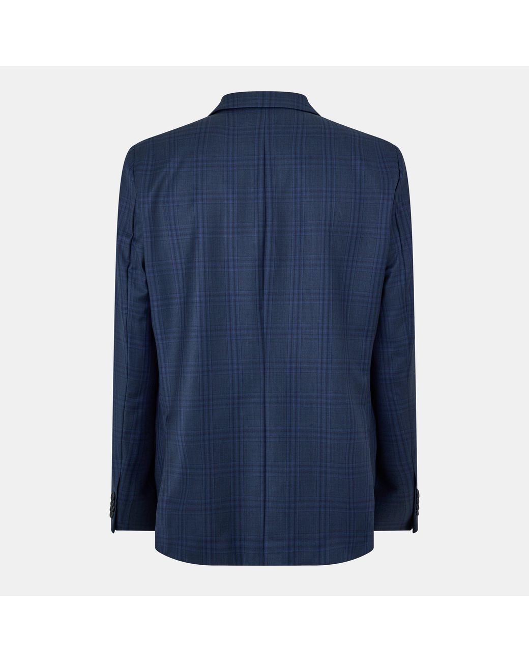 Ted Baker Blue Check Regular Suit Jacket for men