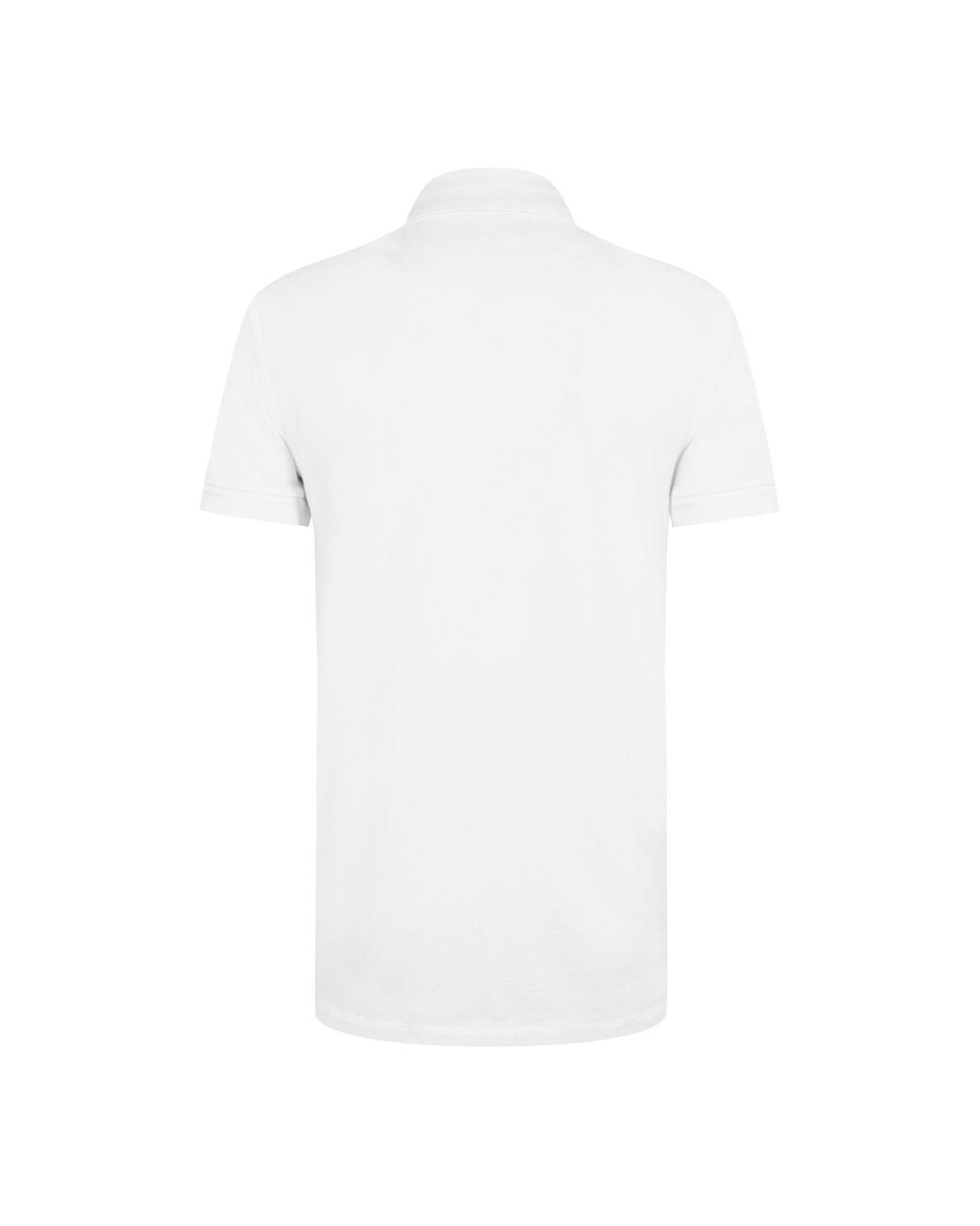 Dolce & Gabbana White Plain Piqué Cotton Polo Shirt for men