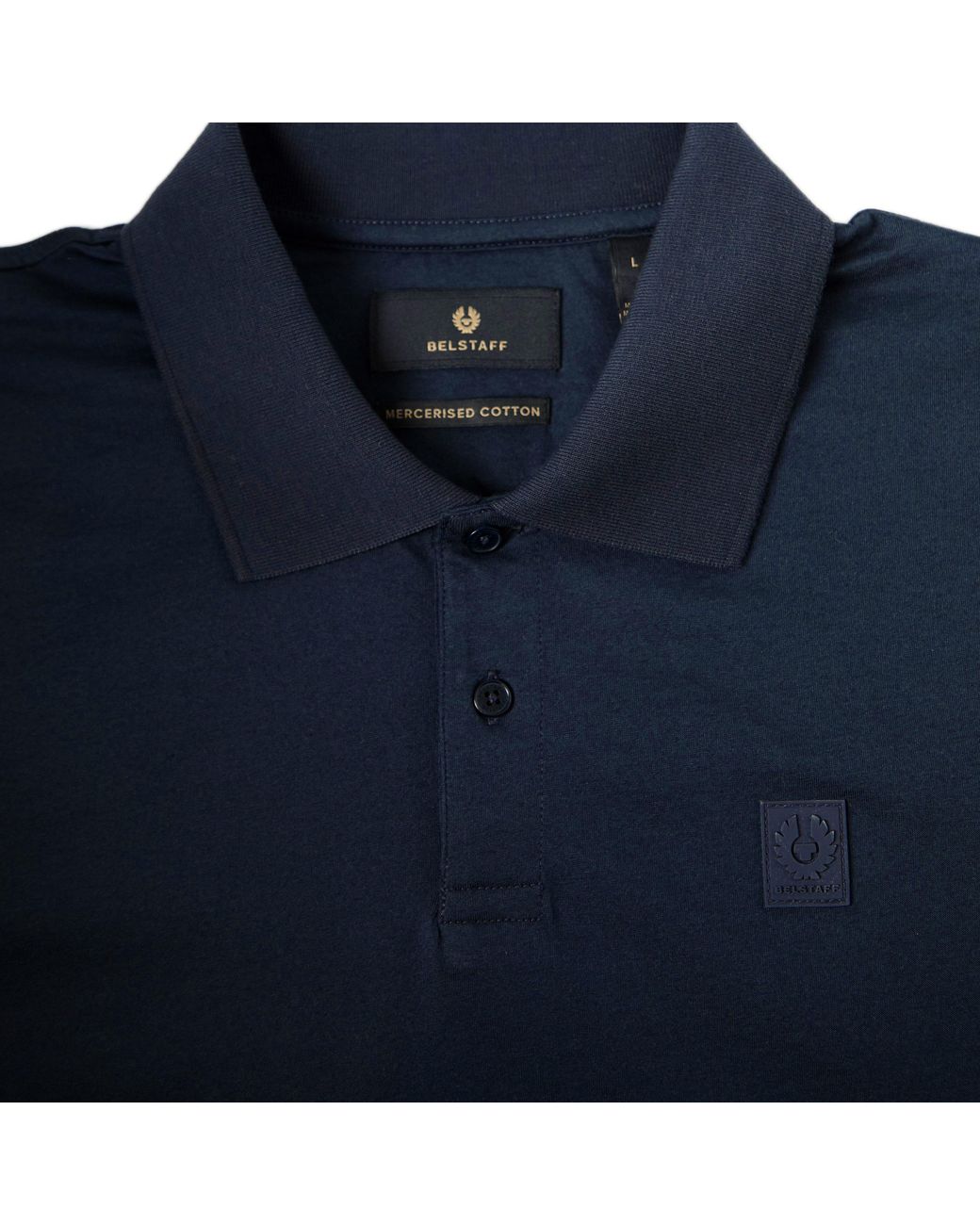 Belstaff Blue Steel Short Sleeve Polo Shirt for men