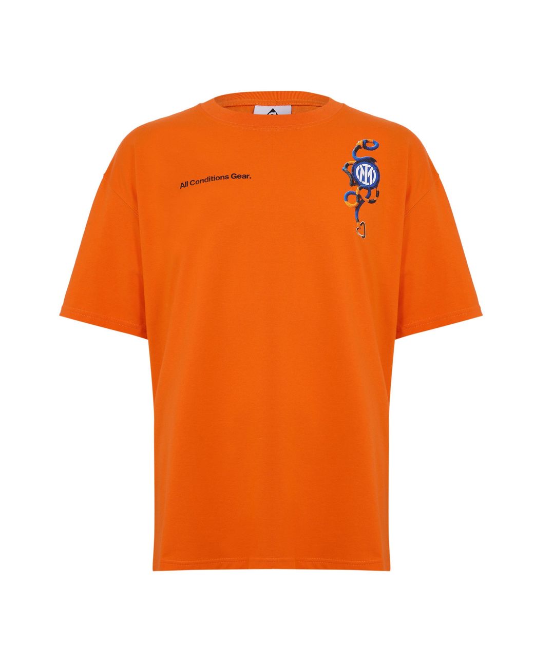 Nike Orange Inter Milan Licensed Short Sleeve T-Shirt for men