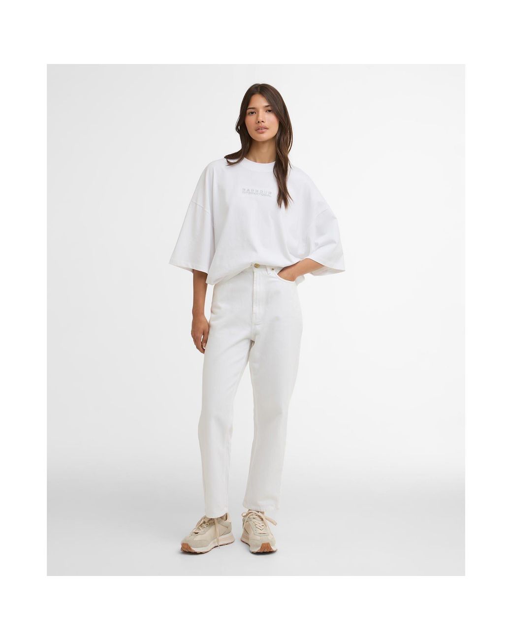 Barbour White Katya T-Shirt