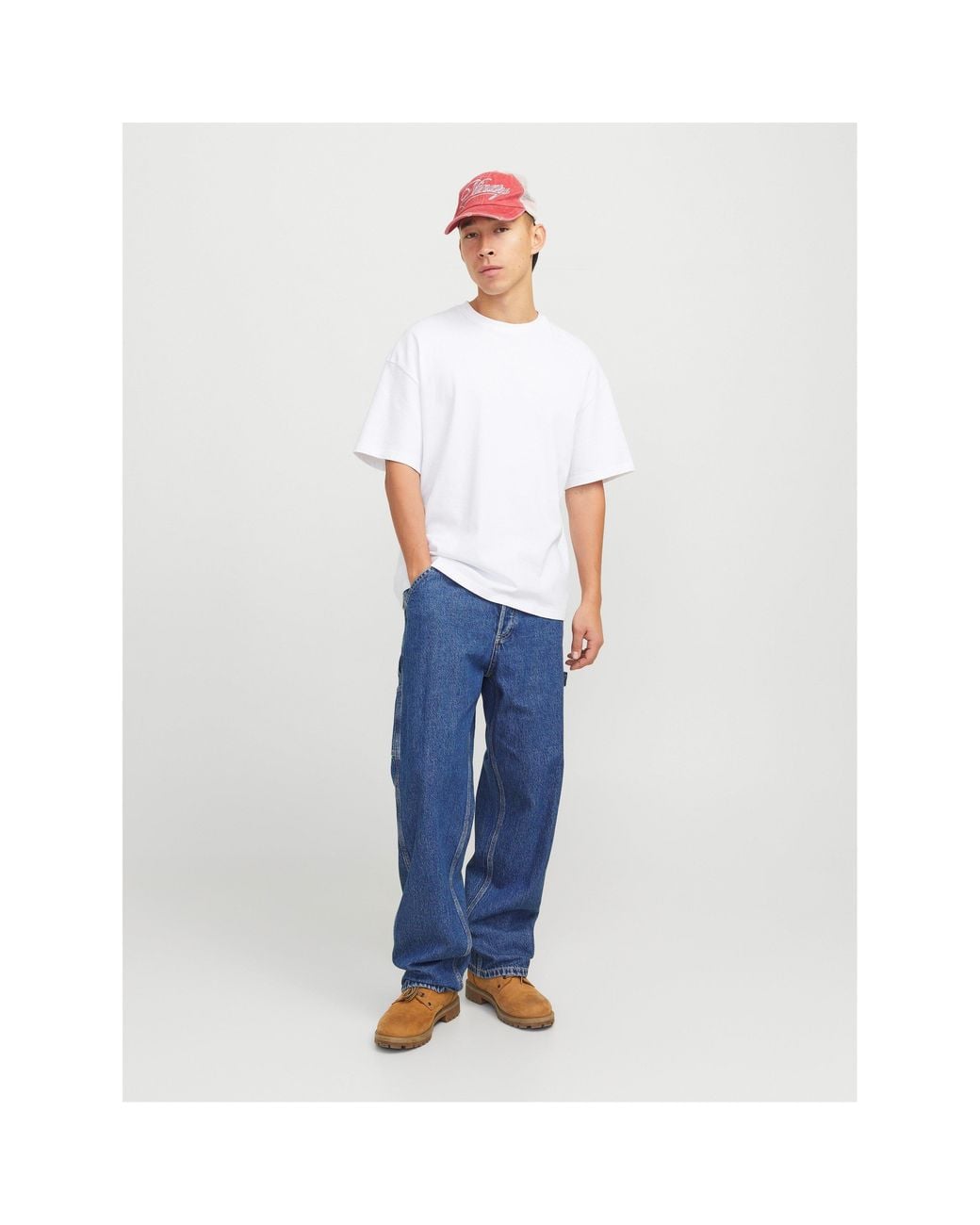 Jack & Jones Blue Alex Carp Carpenter Jeans for men