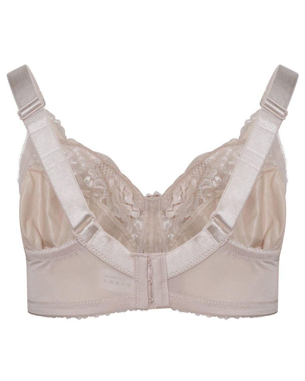 Valbonne Gray Non-wired Lace Full Support Full Cup Bra 36-46 D-h