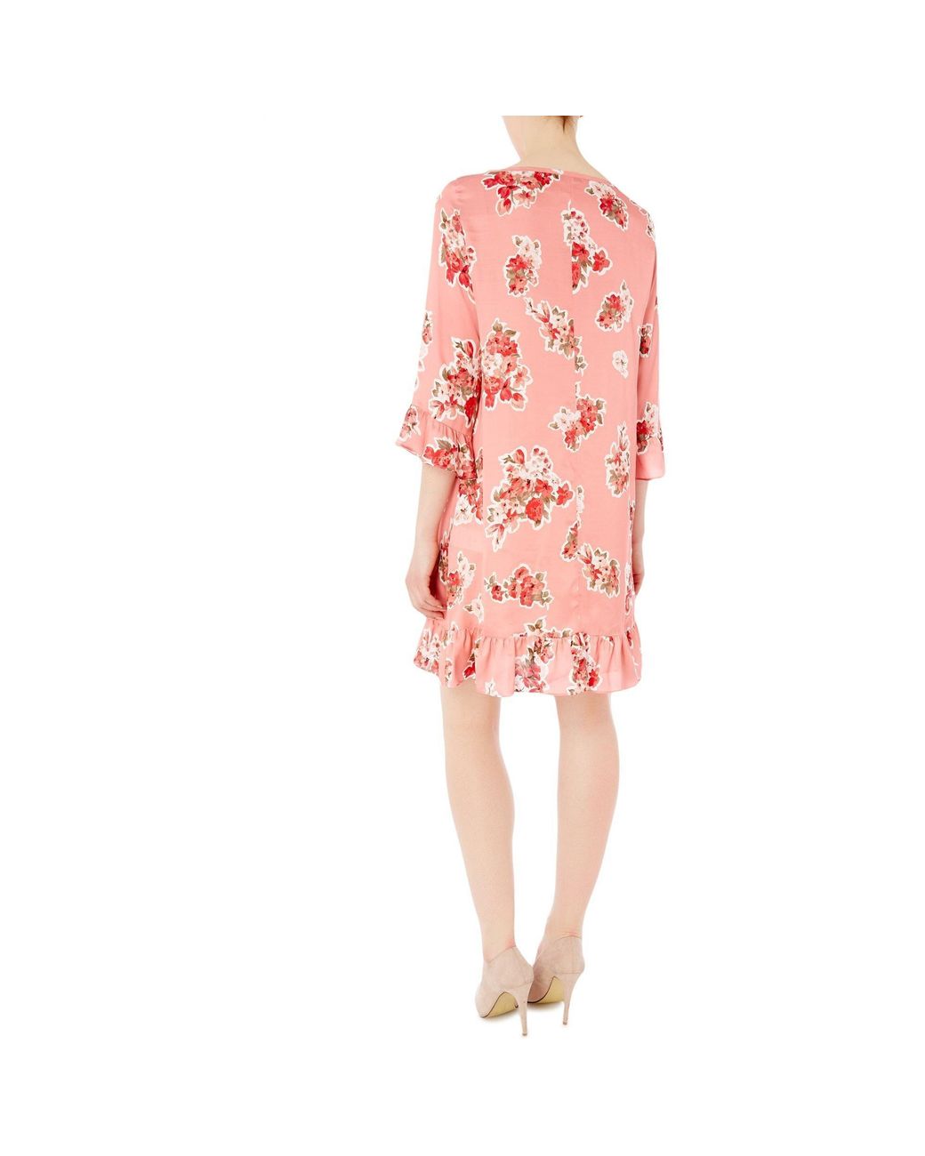 iBlues Pink Vargas Printed Shift Dress