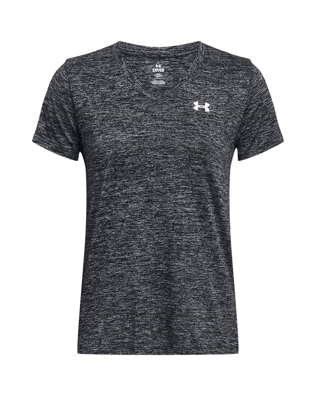 Under Armour Gray Tech Twist V-Neck Short Sleeve