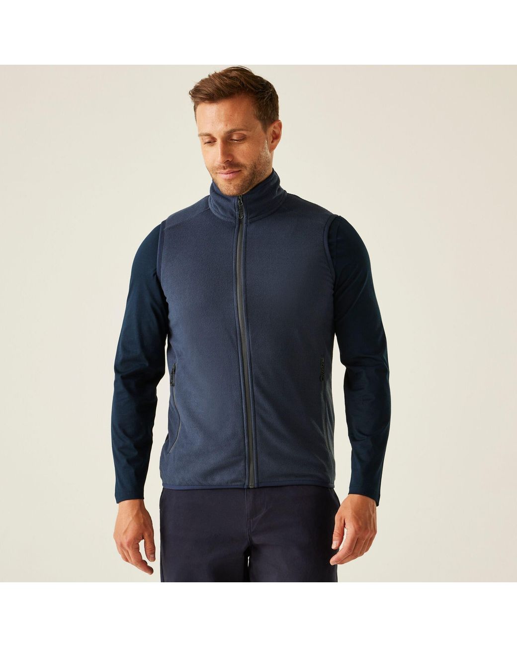 Regatta Blue Navigate Fleece Bodywarmer for men