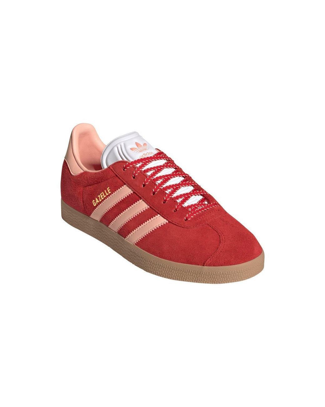 Adidas Red Suede Lowtop Sneakers