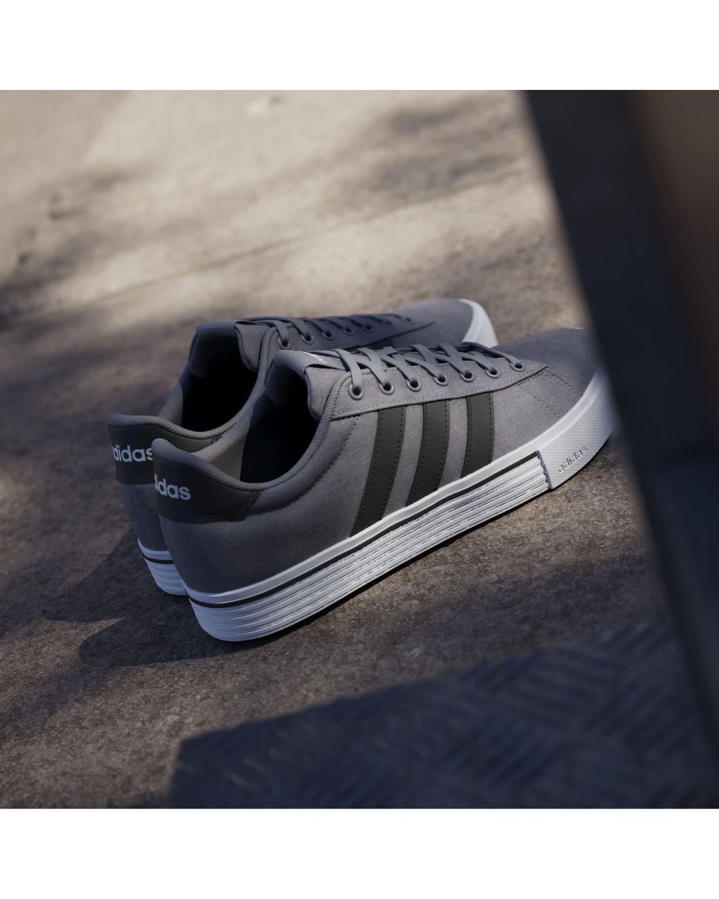 Adidas Gray Daily 4.0 Shoes Adults for men