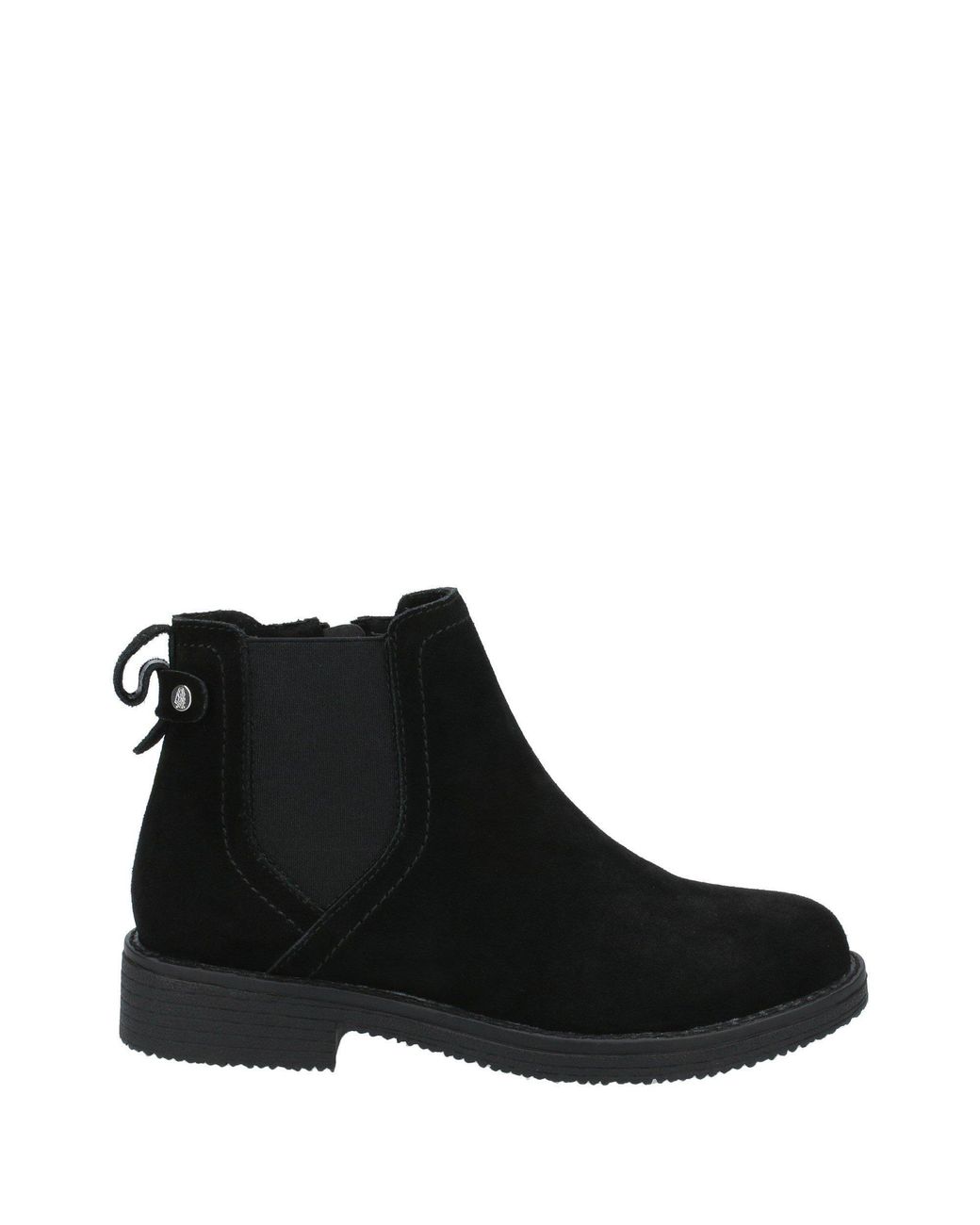 Hush Puppies Black Maddy Wide Fit Suede Ankle Boots