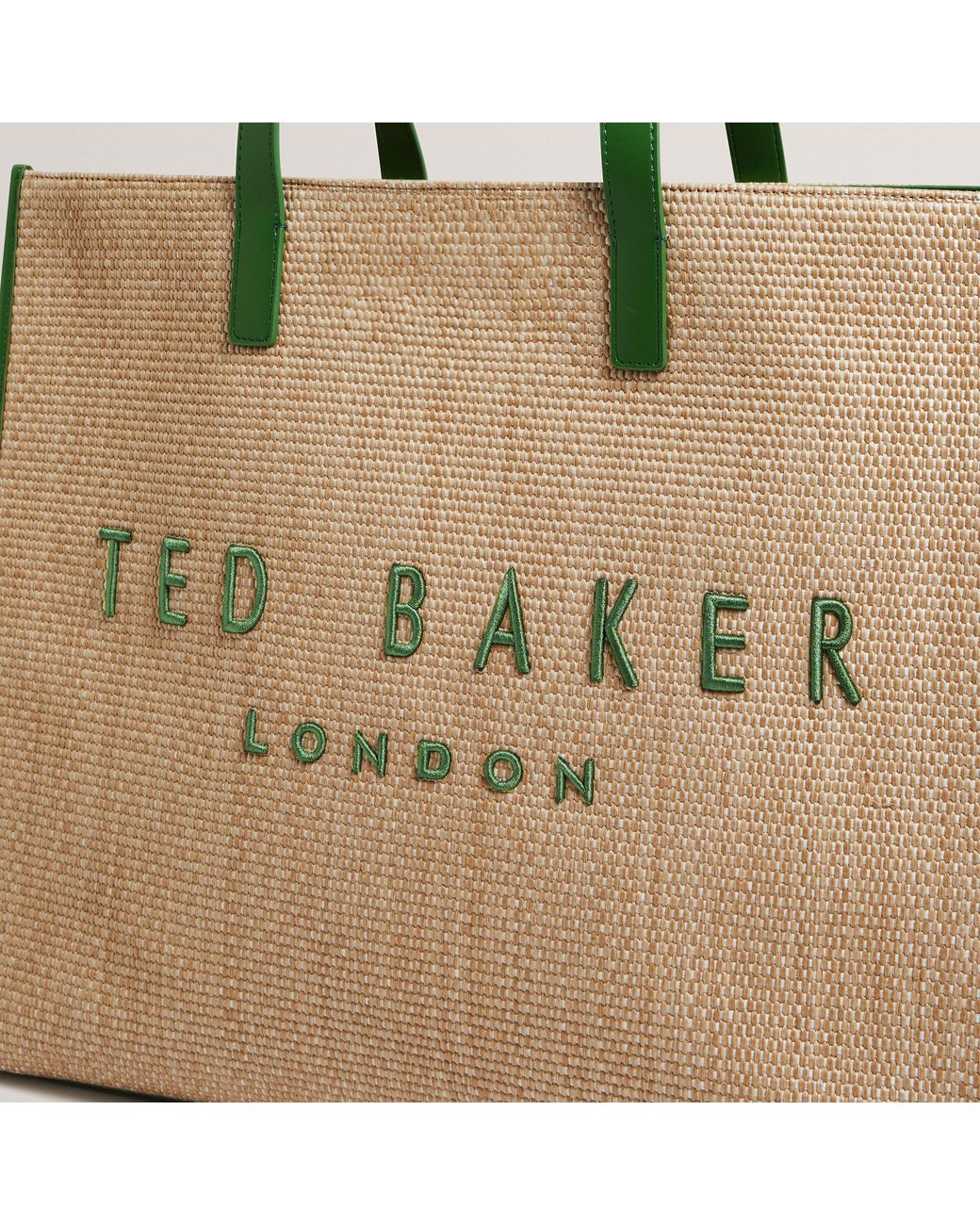 Ted Baker Natural Raffia Large Icon Bag