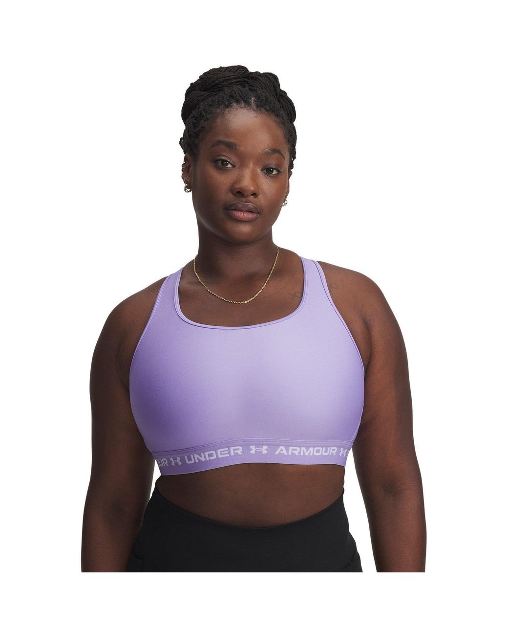 Under Armour Purple Crossbodyack Medium Impact Sports Bra
