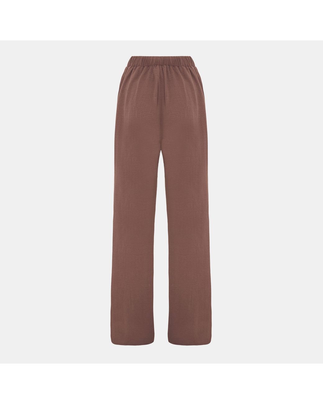 I Saw It First Brown Soft Crepe Wide Leg Trousers