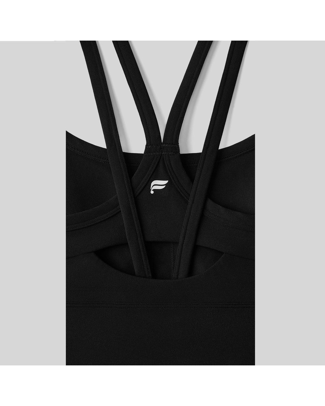 Fabletics Black Principal Racerback Medium-Impact Sports Bra