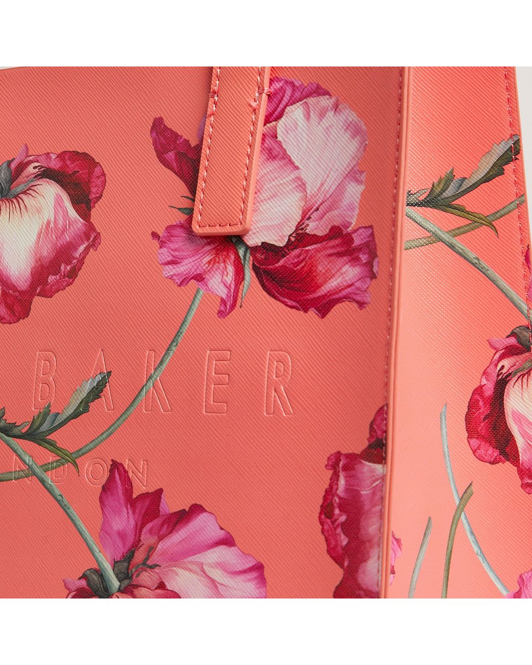 Ted Baker Pink Large Crosshatch Icon Tote Bag