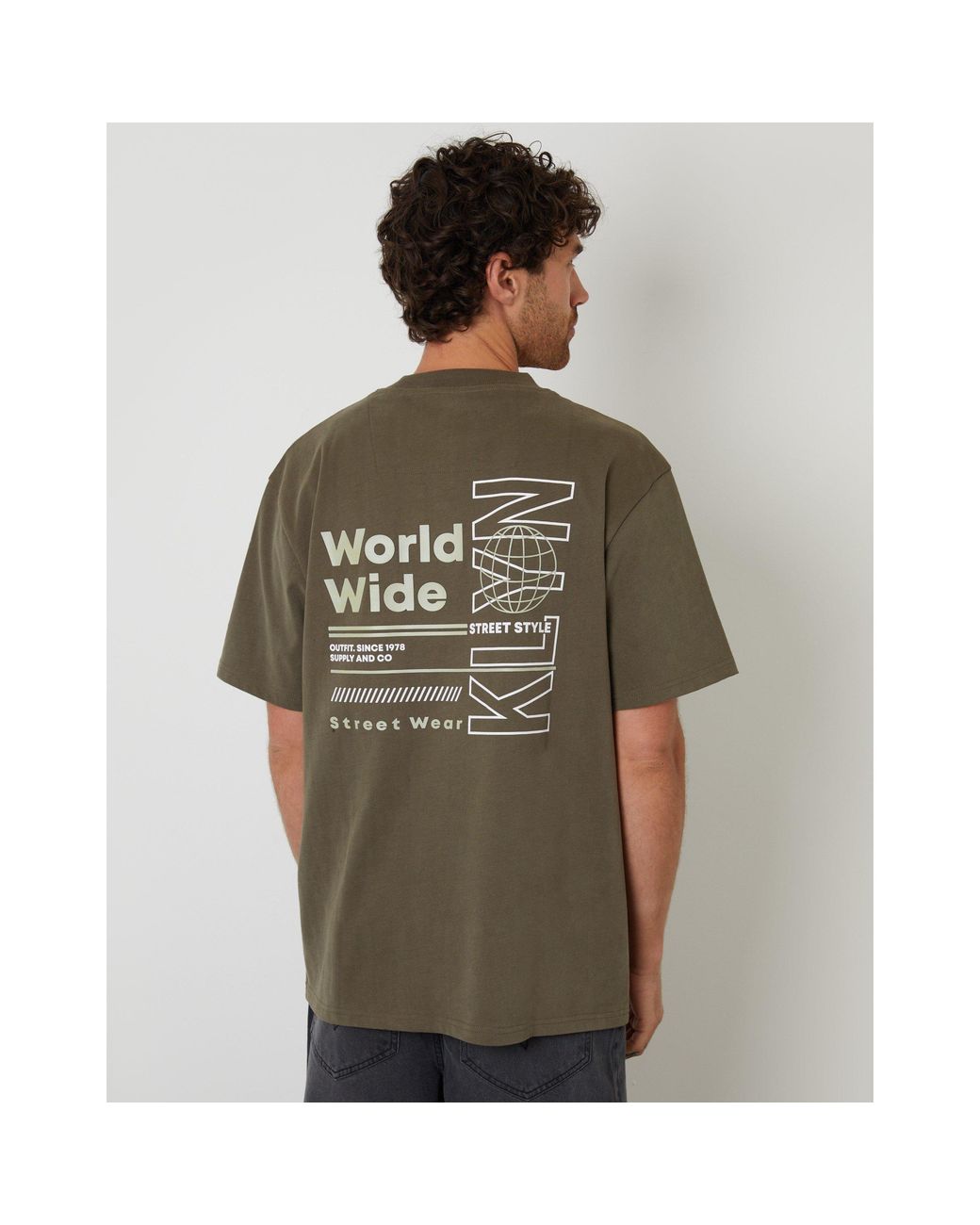 Threadbare Green Tb Print T-Shirt for men