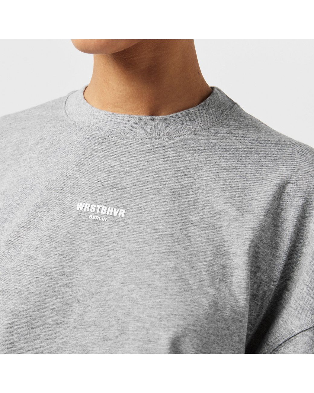 WRSTBHVR Blue Worst B Teela Long Sleeve Cropped Crop Top