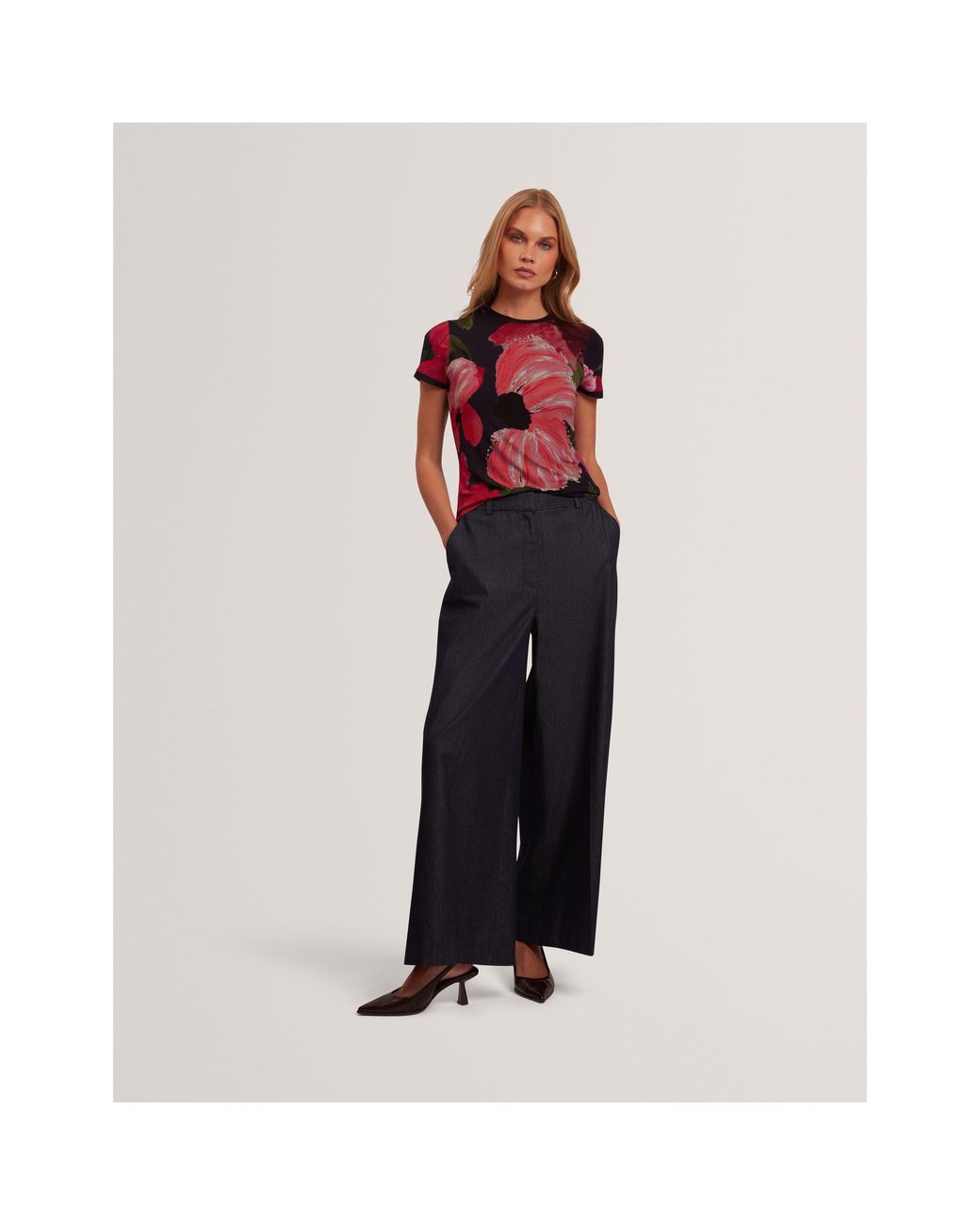 Ted Baker Pink Ted Printed Tee Ld71