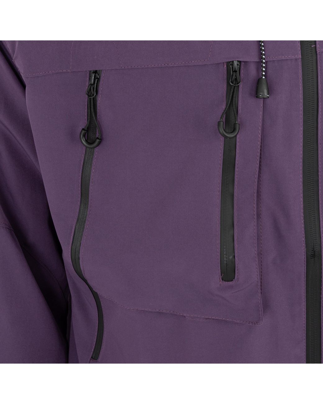 Firetrap Purple Windproof Hooded Long Sleeve Windbreaker for men