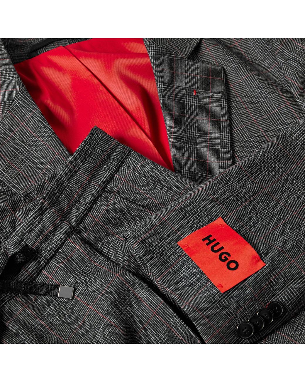HUGO Gray Hanfred/Goward224Xwg Suit for men