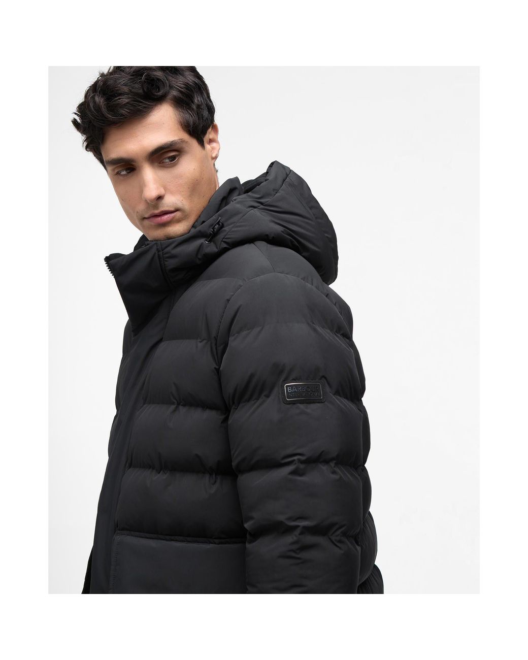 Barbour Black Dalesmith Puffer Jacket for men