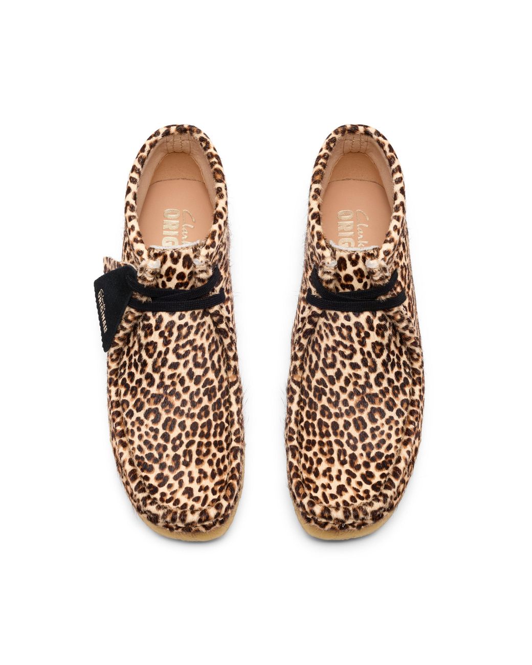Clarks Brown Leopard Print Wallabee Boot