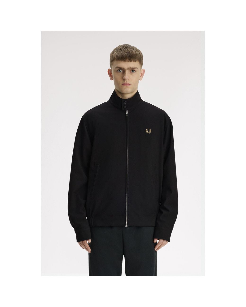 Fred Perry Black Fred Twill Harringto Sn71 for men