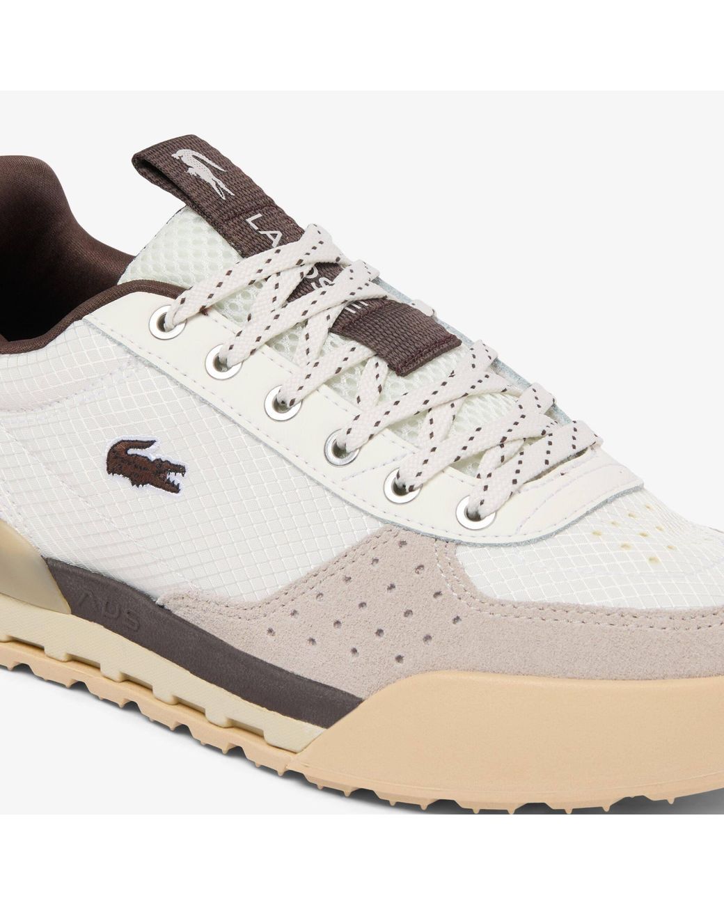 Lacoste White Slam Shot 226 Leather Low-Top Trainers