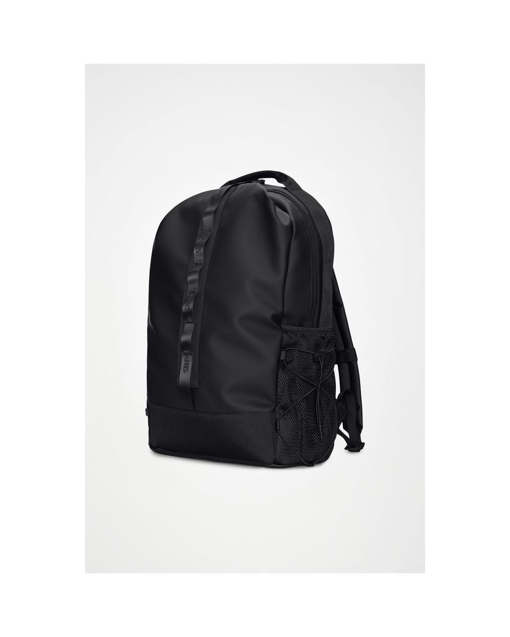 Rains Black Trail Clip Front Waterproof Backpack 27 L