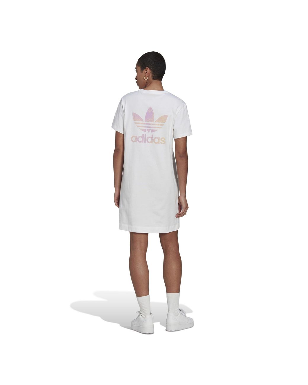 Adidas Originals White Adidas T-Shirt Dress