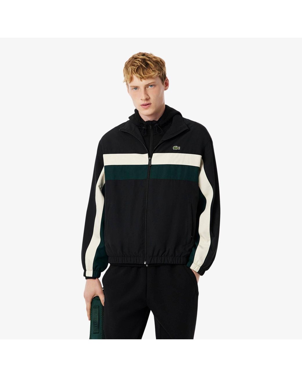 Lacoste Black Cb Tracksuit Top for men