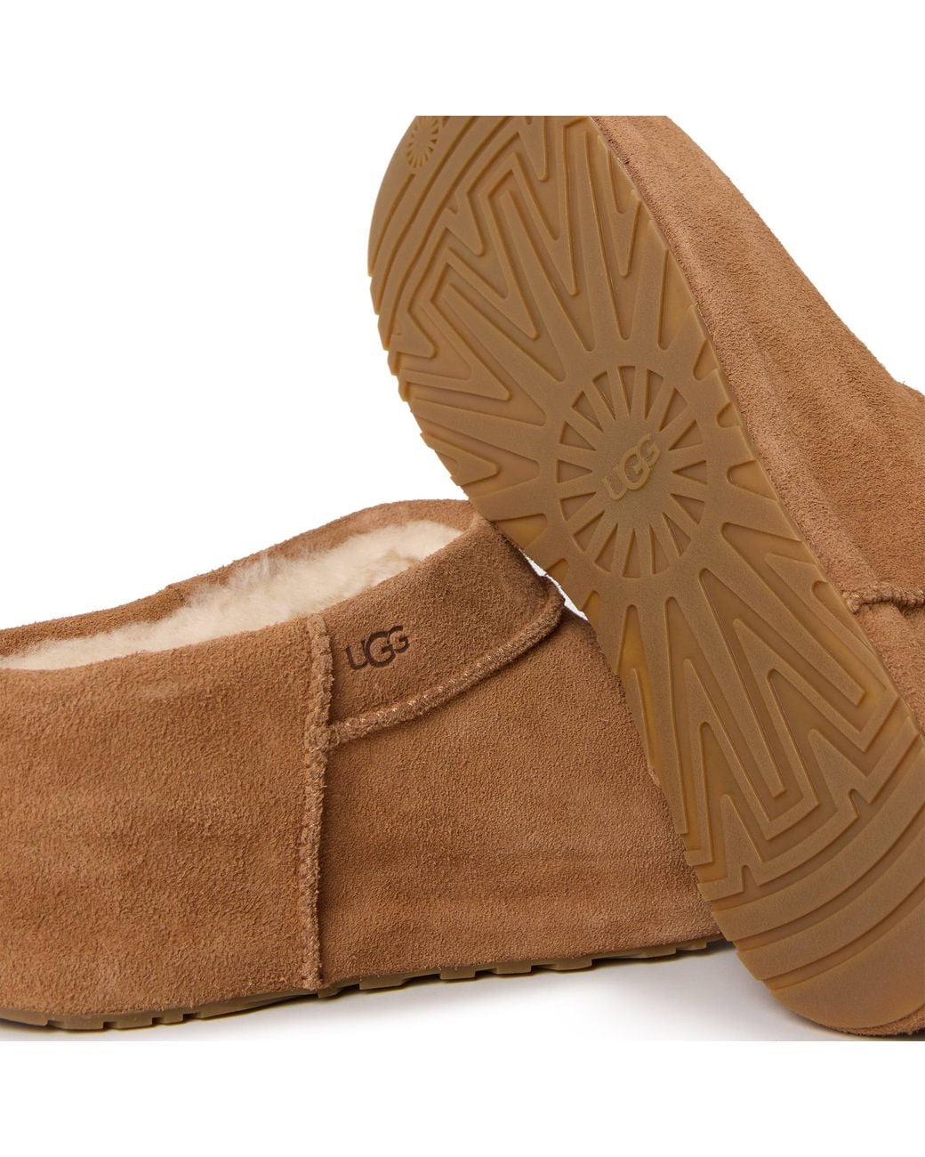 Ugg Brown Enwrap Suede Mule Slippers