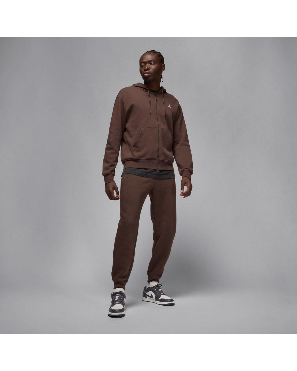 Nike Brown Essential Fleece Pants for men