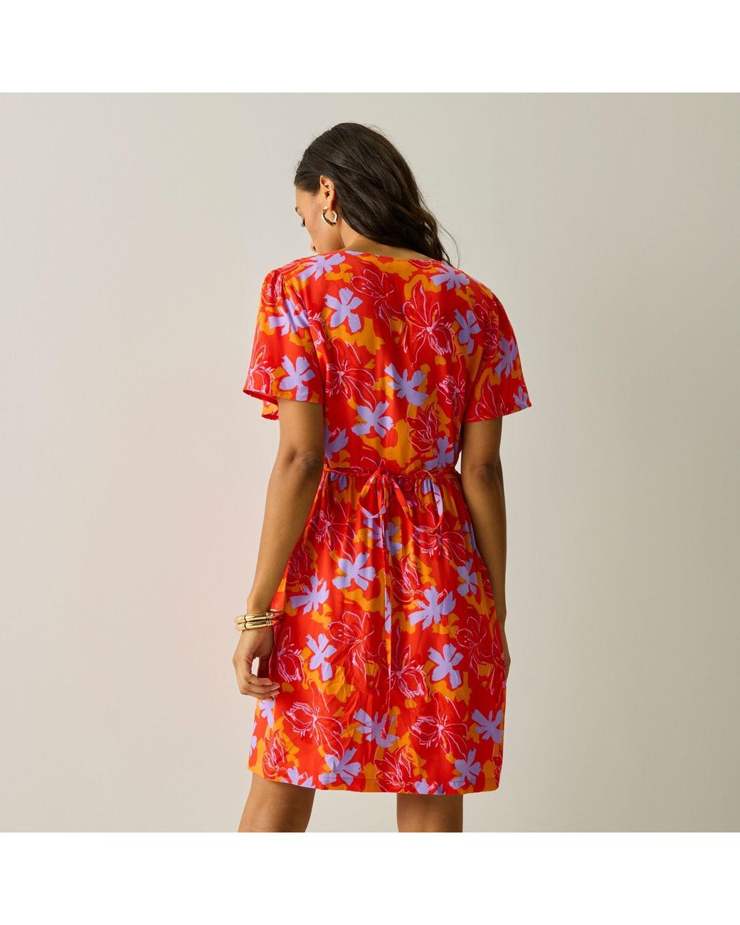 Regatta Red Tarida Cotton Mini Dress