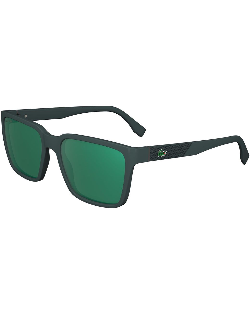 Lacoste Green Modified Rectangle Sunglasses for men