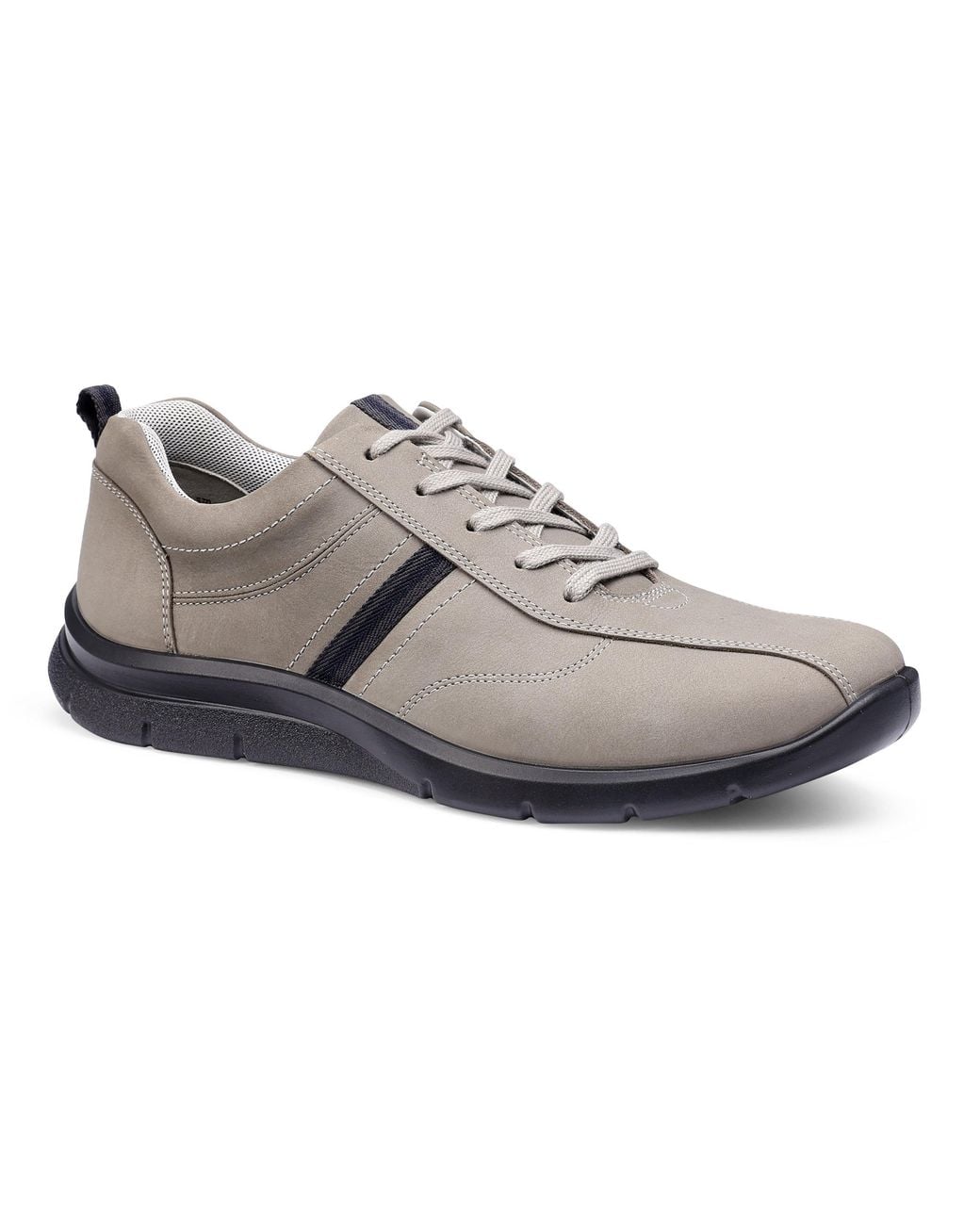 Hotter Gray Division Dual Fit Trainers for men