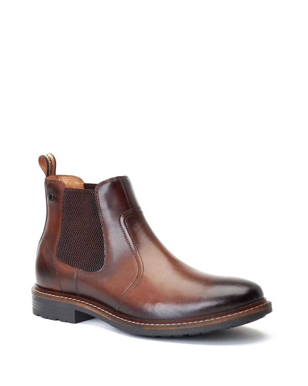 Base London Brown Bloom Chelsea Boot for men