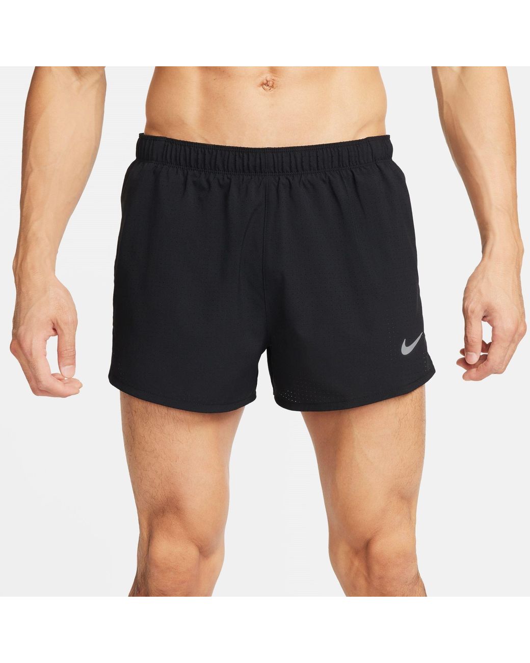 Nike Black Fast Dri-Fit 3 Brief-Lined Running Shorts for men