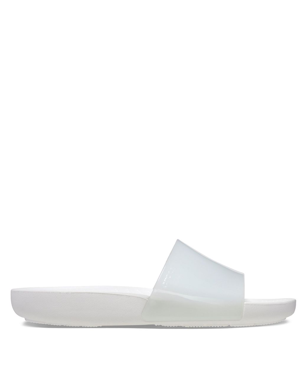 CROCSTM White Glossy Slides Sandals