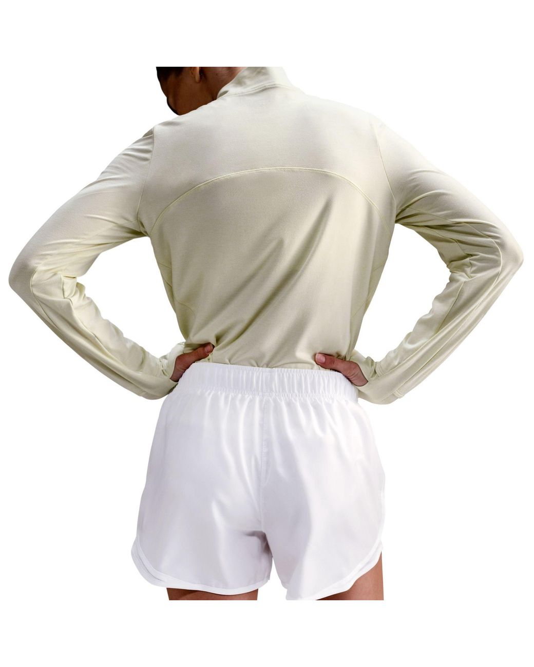 Nike Blue Tempo Dri Fit Mid Rise Brief Lined Running Shorts