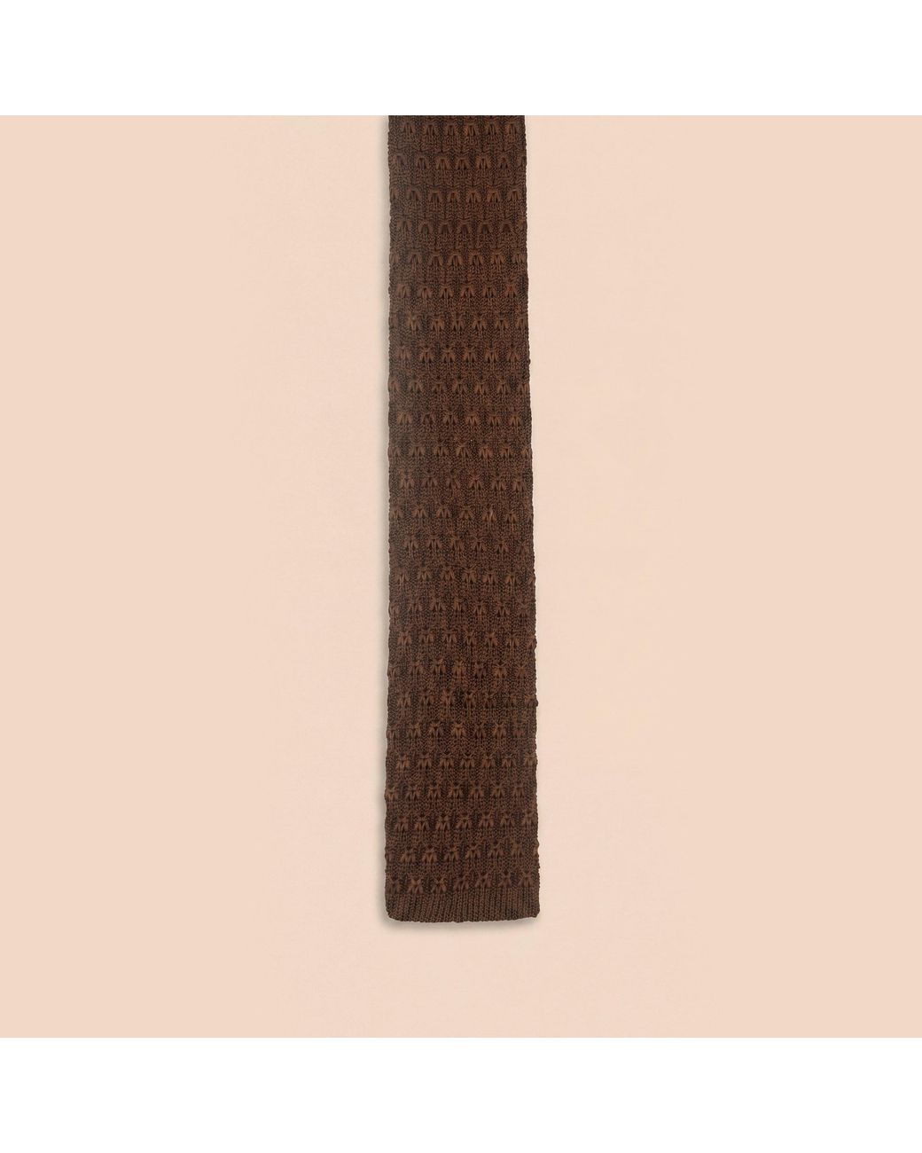Without Prejudice Natural Sienna Silk Knit Tie for men