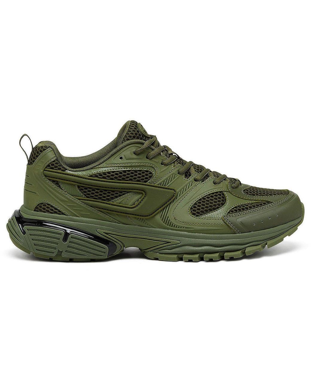DIESEL Green Oversized Chunky Trainers for men