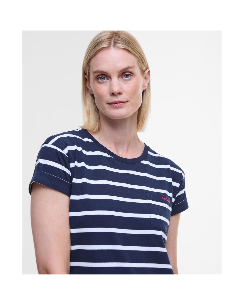 Barbour Blue Otterburn Stripe Dress