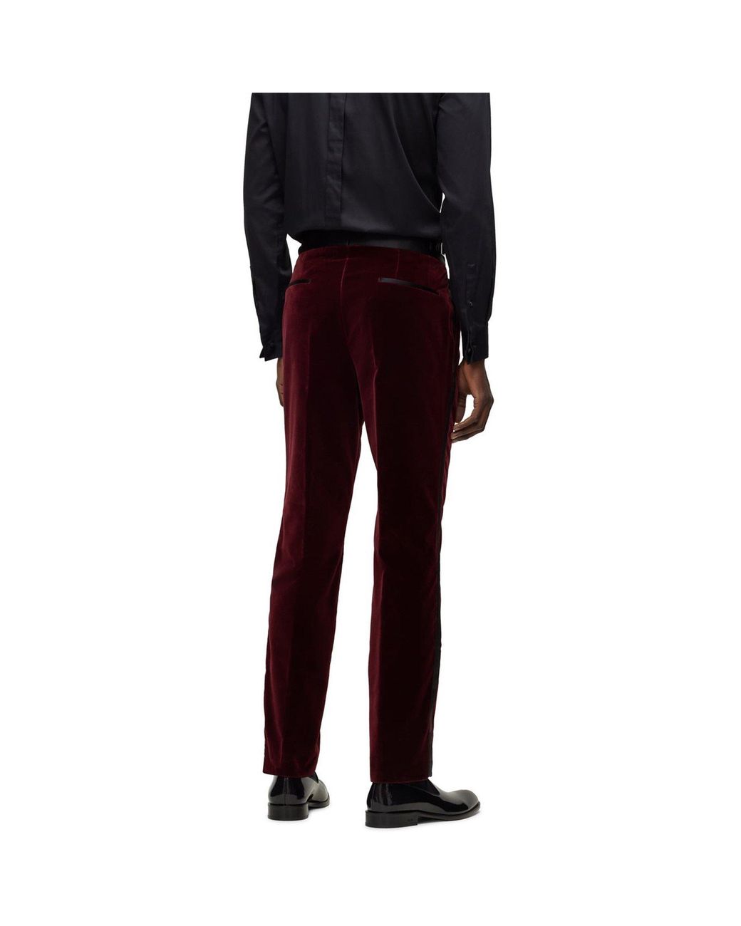 Boss Red Genius Tux Cotton Slim Fit Suit Trousers for men
