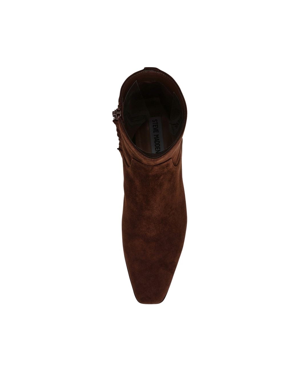 Steve Madden Brown Dusty Leather Heeled Ankle Boots