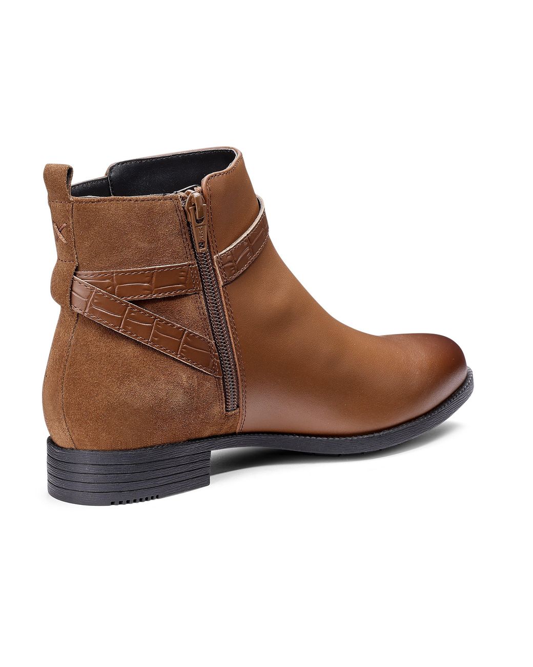 Hotter Brown Haydock Ankle Boots Standard Fit