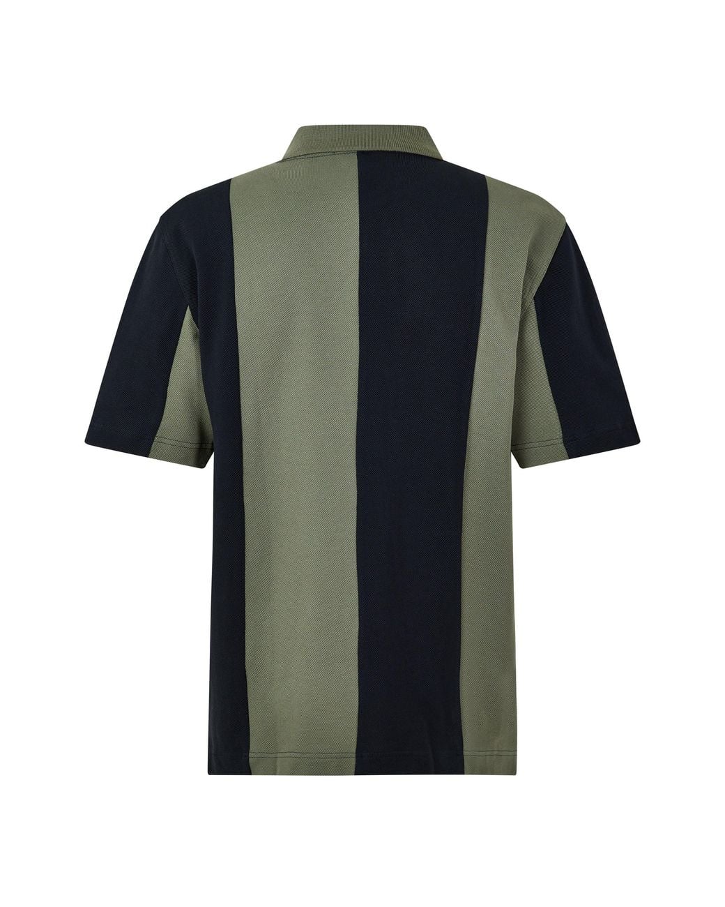 Fred Perry Black Panel Cotton Short-Sleeve Polo for men