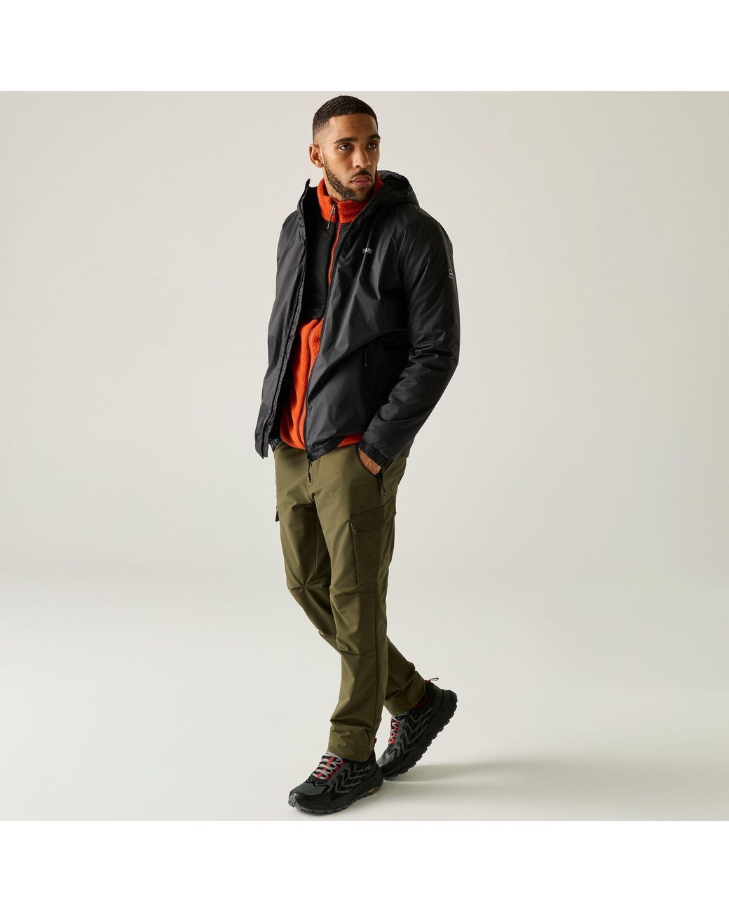 Regatta Black Kybre Waterproof Fleece Jacket for men