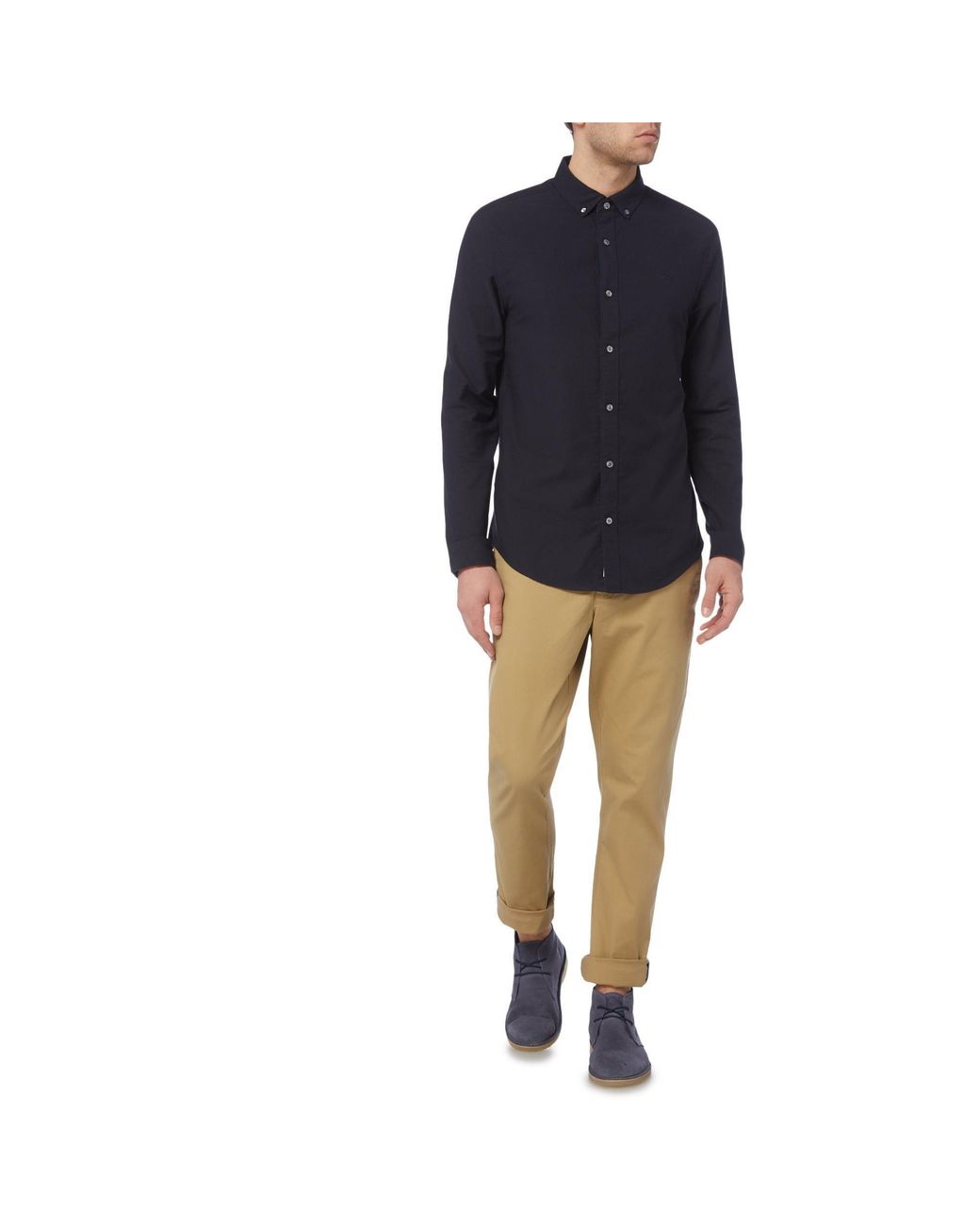 Original Penguin Blue Ecovero Oxford Shirt for men