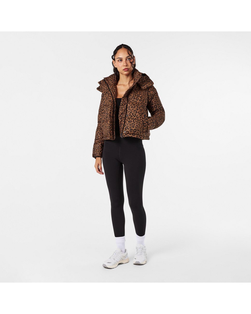 lululemon athletica Brown Wunder Puff Cropped Insulated Short Puffer Jacket